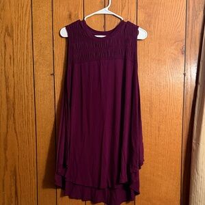 Lane Bryant Super Swing Purple Sleeveless Tank Top